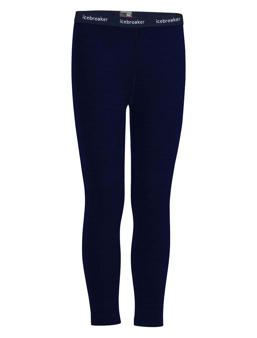 Leggings Icebreaker Merino 260 Tech Thermal Enfant Bleu Marine | FR 1937PJJQ